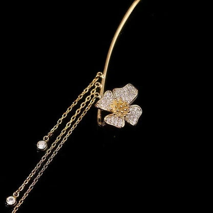 ButterGlow – Cubic Zirconia Butterfly Fringe Earrings – image 9