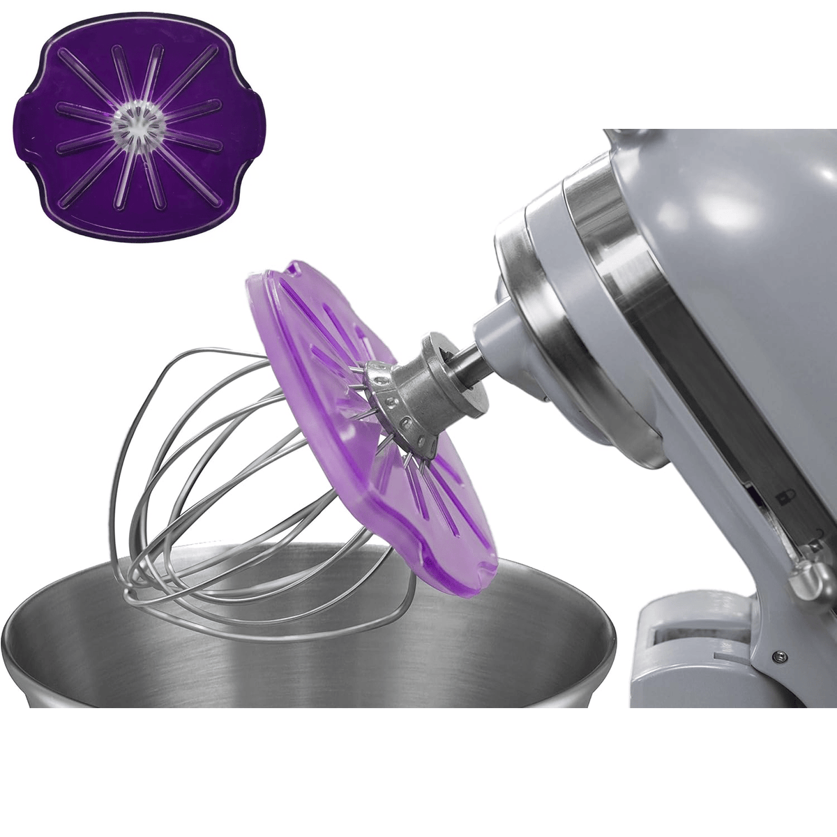 MixEase – The Instant Whisk Cleaner – Tilt-Head Mixers (4.5QT-5QT) / Purple