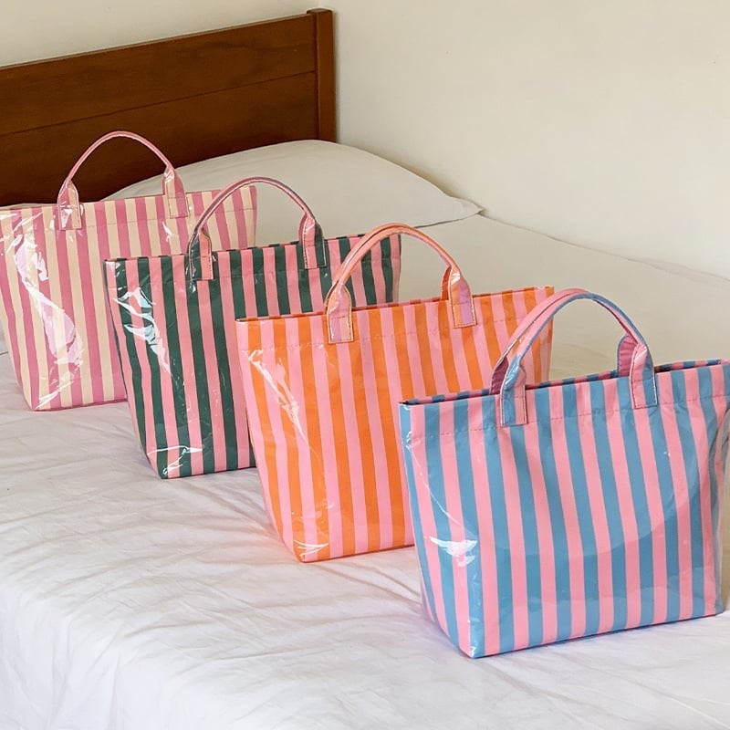 CarryWave – Durable Canvas Striped Tote Bag – image 11