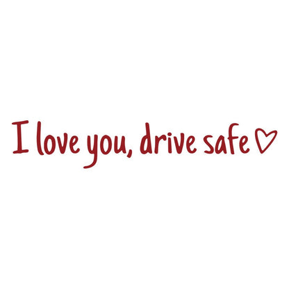 ShineWords – Reflective Car Quote Stickers – Red