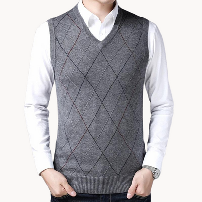 Jude Sweater Vest – Grey / S