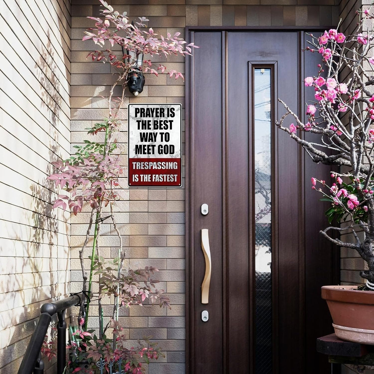 Metal No Trespassing Signs Private Property Funny – image 3
