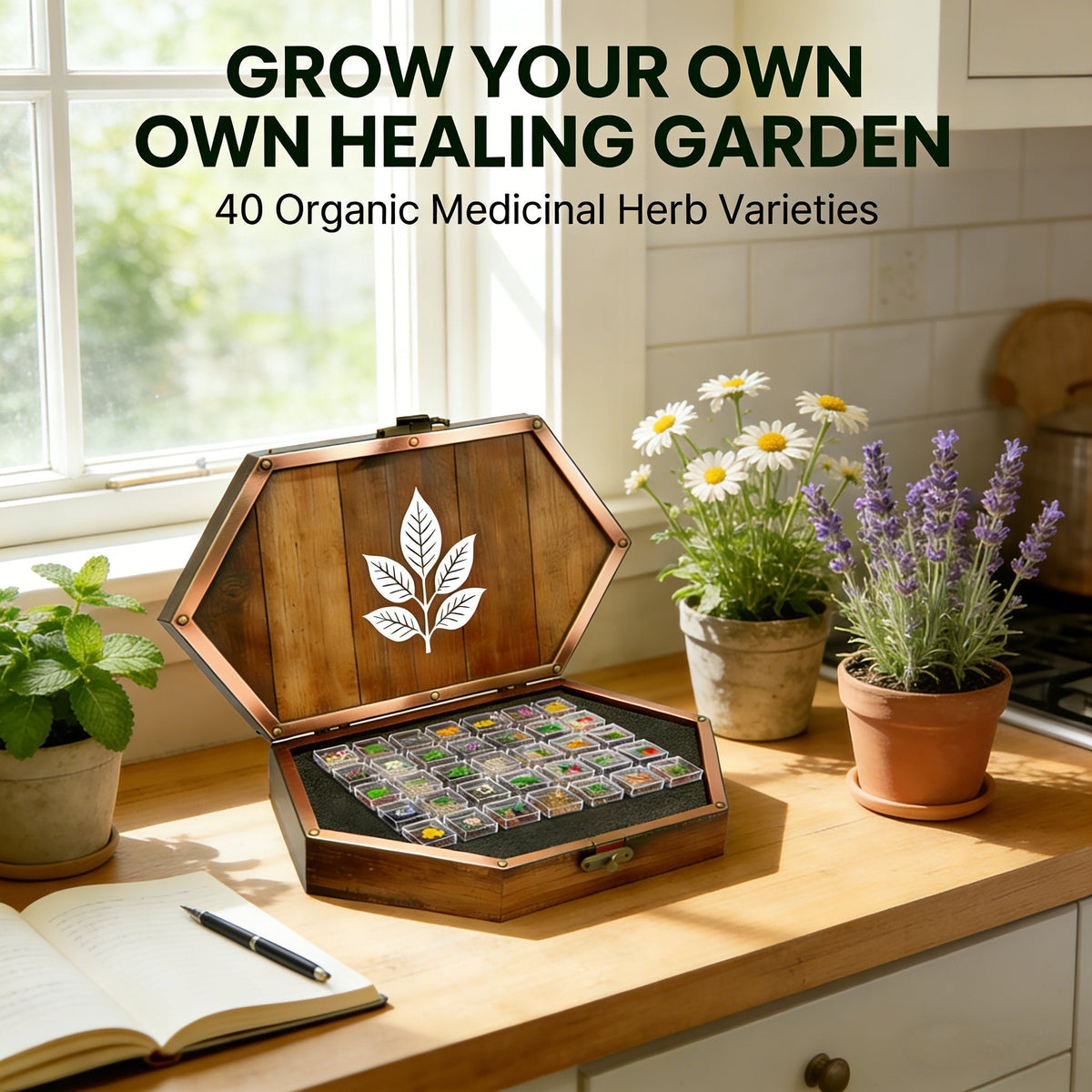 The Ancestral Apothecary Seed Chest: 40 Varieties of Medicinal Herb Seeds – image 6
