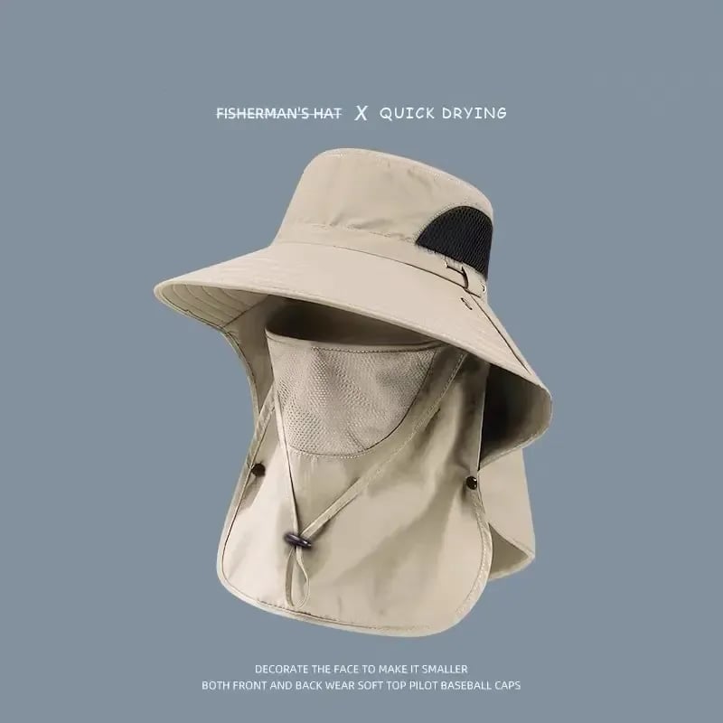 CatchSafe – All Weather Fishing Face Cover & Neck Guard – Khaki / Military Green