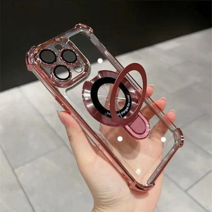 MagView Pro – Hands-Free Phone Case – Transparent / Pink / iPhone 17 Pro Max