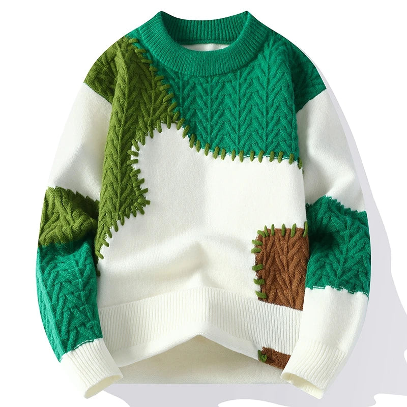 Luca Street Knit Pullover – Green / S