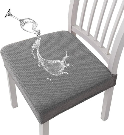 ChairEase – Washable Jacquard Chair Protector – Light Gray