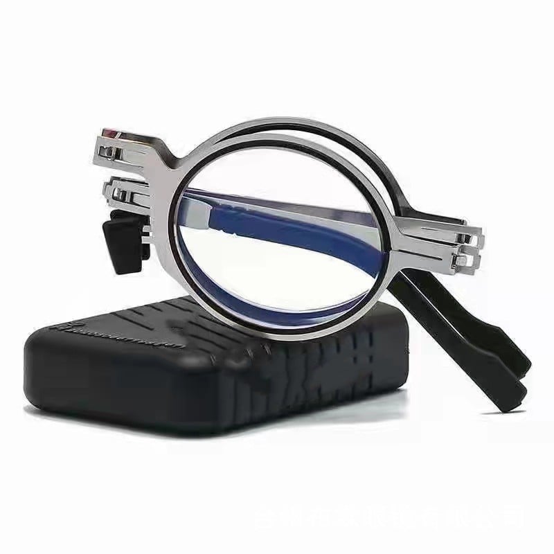 PrimeLens – Aerospace Comfort Reading Glasses – ROUND FRAME (WITH BOX) / '+1.00/ FOR 45-49 YEARS OLD