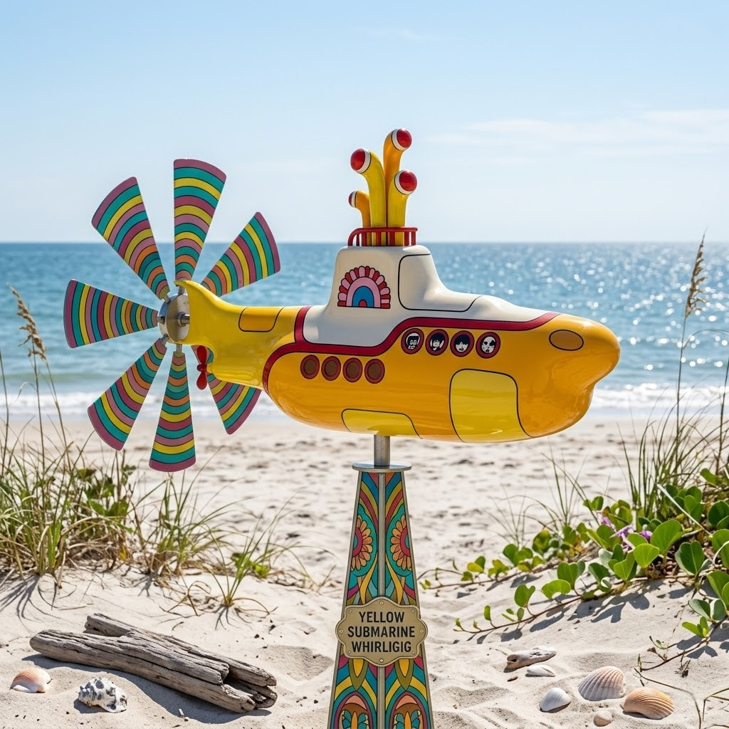 Yellow Submarine Wind Spinner – image 2