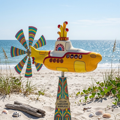 Yellow Submarine Wind Spinner – image 2