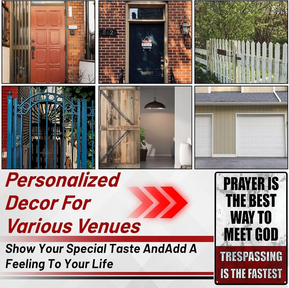 Metal No Trespassing Signs Private Property Funny – image 4