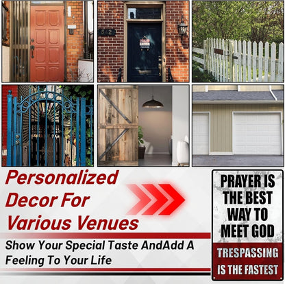 Metal No Trespassing Signs Private Property Funny – image 4