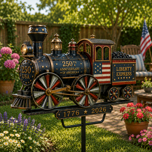 AmericanLegacy – Vintage Wind Train Yard Decor – Buy 1