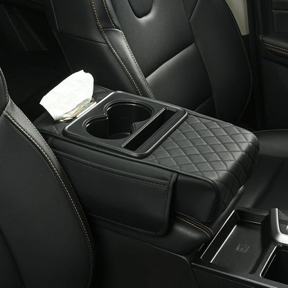 DriveEase – Multifunctional Car Armrest Cushion – Black