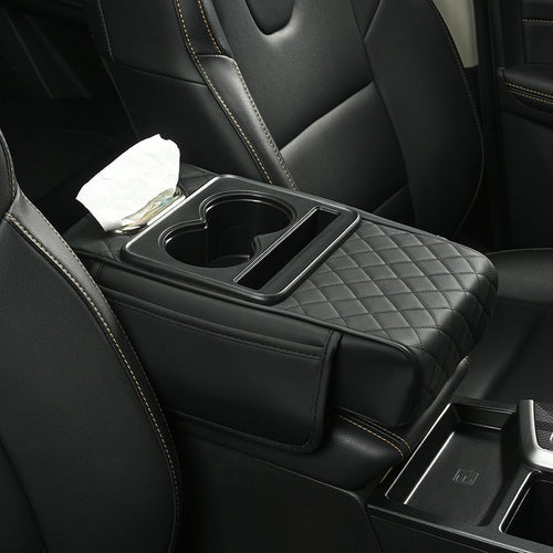 DriveEase – Multifunctional Car Armrest Cushion – Black