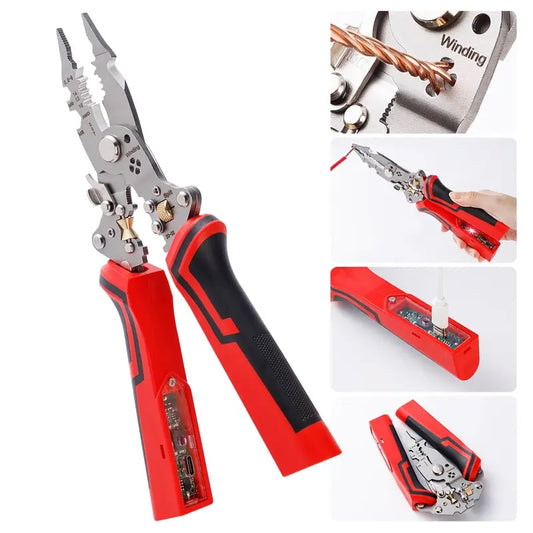 ElectroGrip – 16-in-1 Electrical Wire Tool Kit – Red