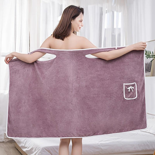 FreshFit – Women's Wearable Spa Towel Wrap – Bean Paste / Mid Size