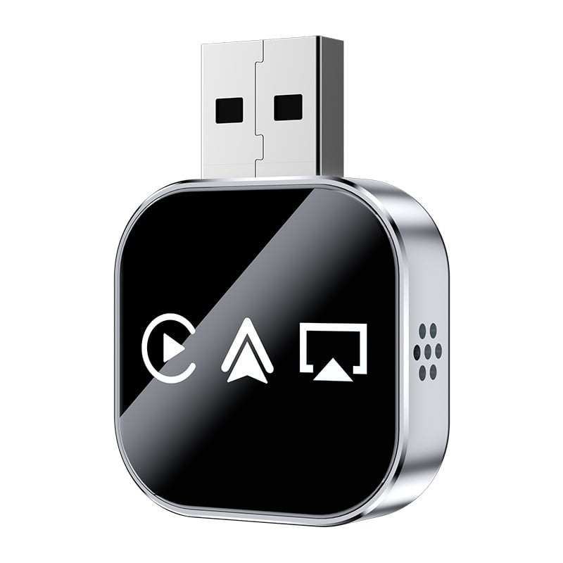 MirrorMax – Seamless Wireless CarPlay Converter – IOS / Silver