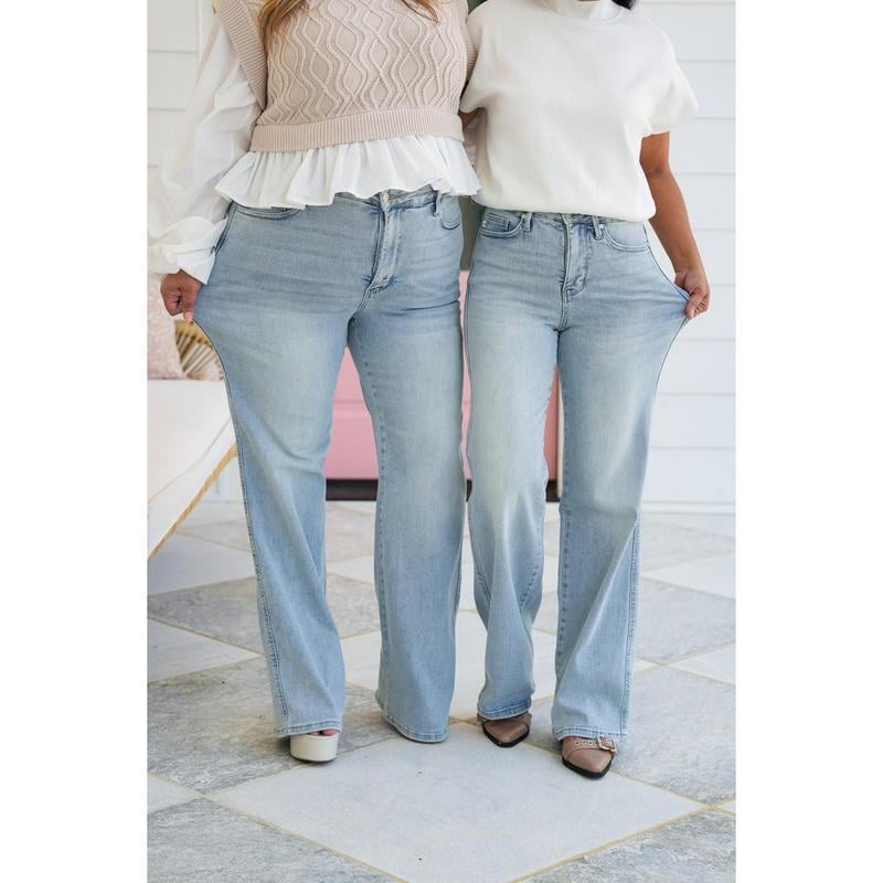ShapeDenim – Vintage Wash Straight-Leg Jeans – image 4