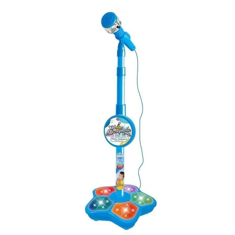 FunVoice – Kids Microphone with Stable Stand – Microphone Toy - Blue