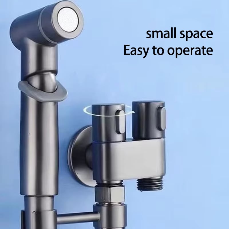 1-In-2-Handheld Out Dual Control Valve Bidet Sprayer for Toilet – image 4