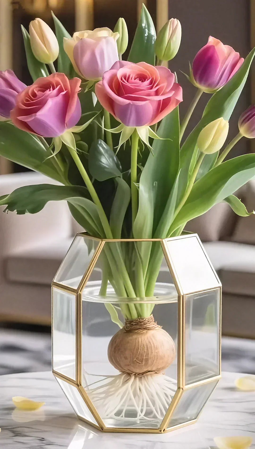 Hydroponic Roses – Bloom Without Soil! – Rose / 6 Bulbs (Buy 4 Free 2)