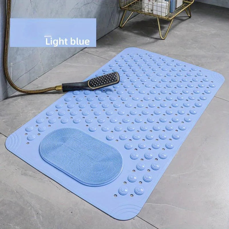 AquaSafe Zone – Non-Slip Bath Rug – Blue