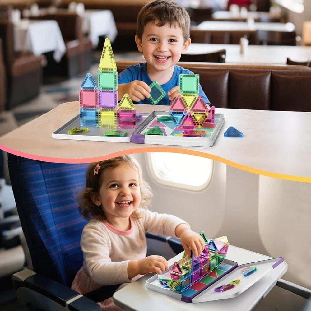 MagnaBuild – Magnetic Tiles Building Blocks Set – image 8