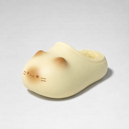 PawlyPrints - Cat Paw Print Slippers – Yellow / 36
