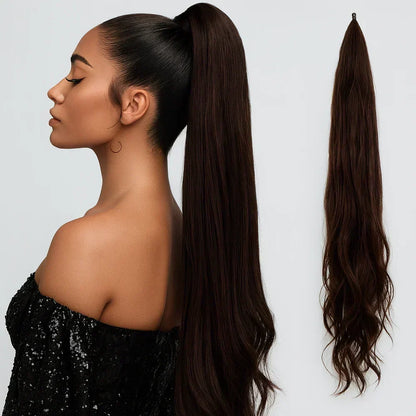 CrownLength – Instant Glam Hair Extension – Dark Brown / Buy 1 Get 1 Free
