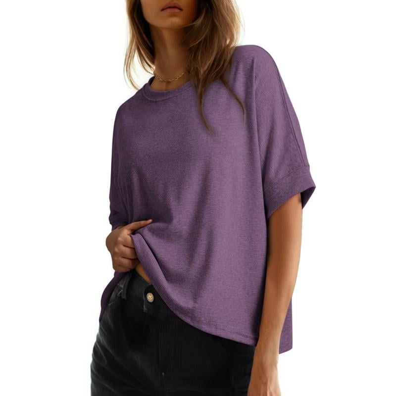 CloudEase – Loose Fit Comfortable Women’s T-Shirt – Purple / S