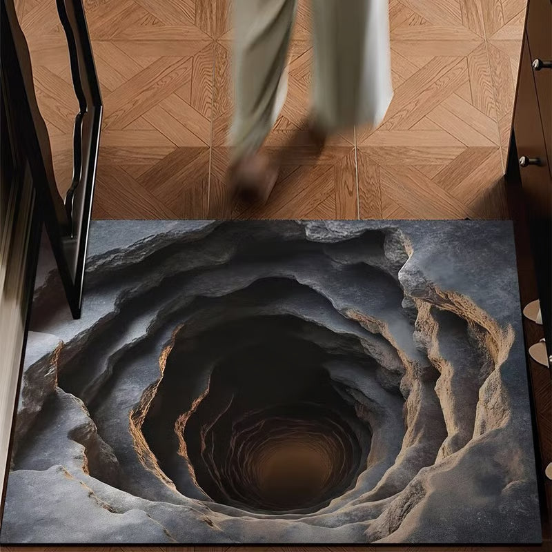 DepthDoor – 3D Illusion Doormat – Crack2 / 40*60/16*24in