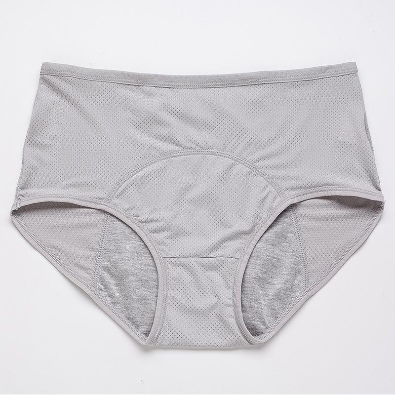 PureWear – Leak Proof High Waist Period Panties – Gray*3 Pcs / L(UK4-8)(88-120lbs)