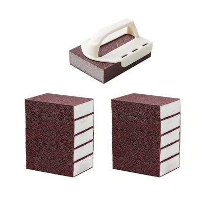 SparklePro | Multi-Surface Magic Cleaning Sponge – Handle (Beige) × 1 + Sponge × 11