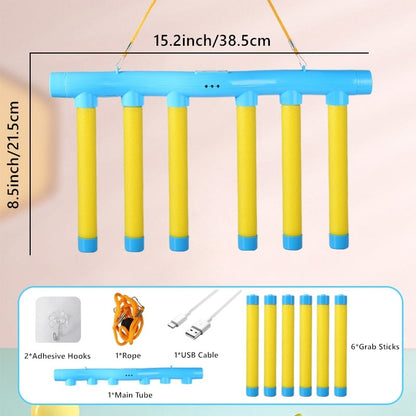 ReactoPlay – Reaction Speed Training Toy – Yellow Main Tube & Blue Sticks / BUY 2 SAVE 10% & FREE SHIPPING