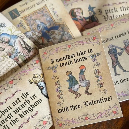Medieval Valentine's Cards – All Styles (Save 30% OFF)