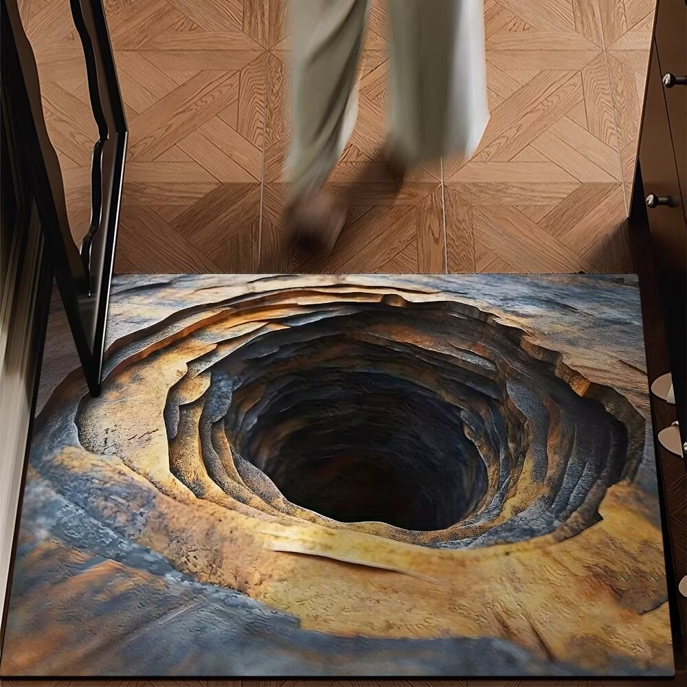 VisionMat - Optical Illusion Door Rug – Crack 3 / 16*24in