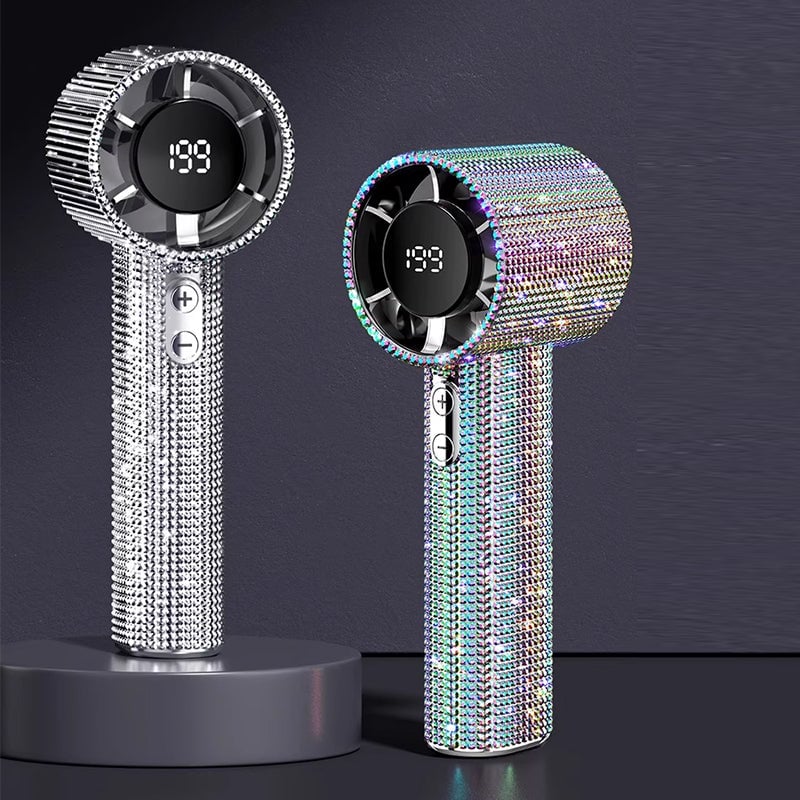 BreezeLux – Luxury Rechargeable Handheld Turbo Fan – image 4