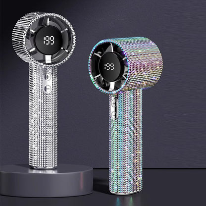 BreezeLux – Luxury Rechargeable Handheld Turbo Fan – image 4