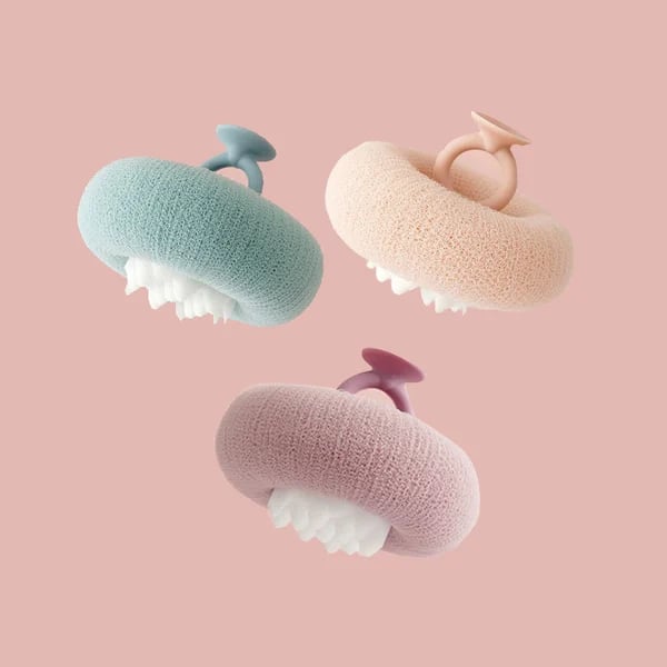 SpaPetal – Luxury Shower Sponge – Pink+Blue+Purple