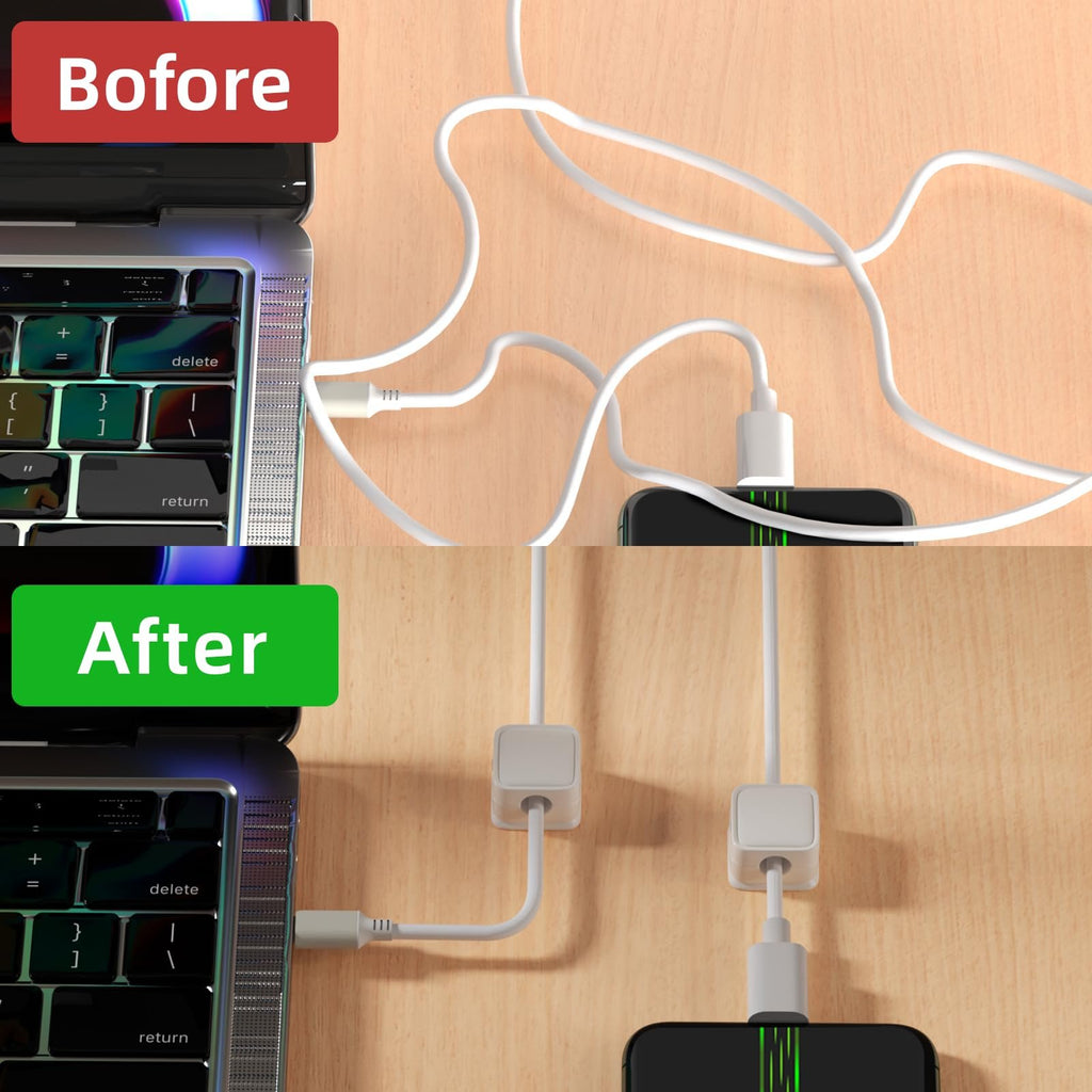 CordMate – Easy Adhesive Cable Management – BUY 3—White（18 pcs）