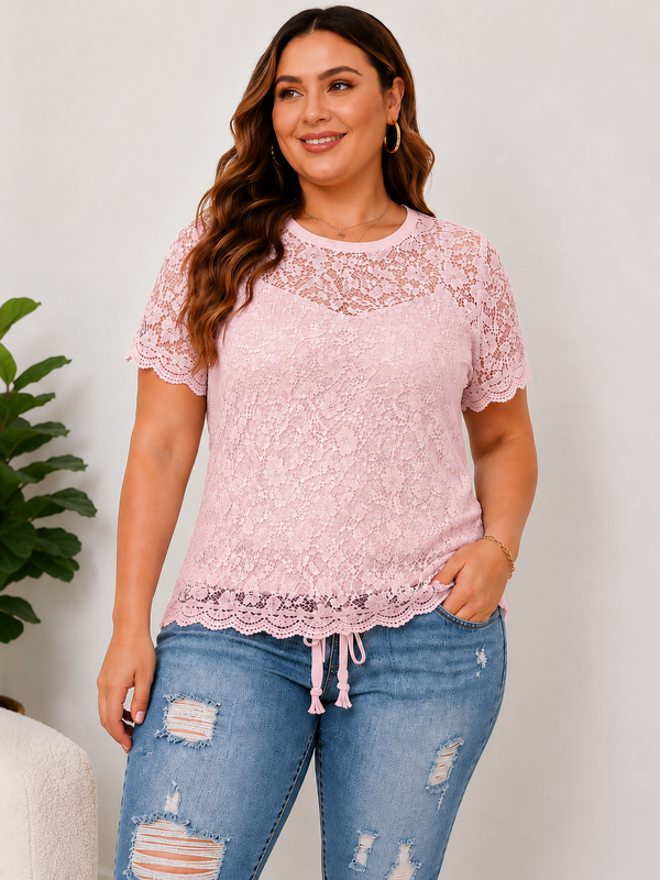 DenimBloom – High Waist Cropped Denim Jeans – image 3
