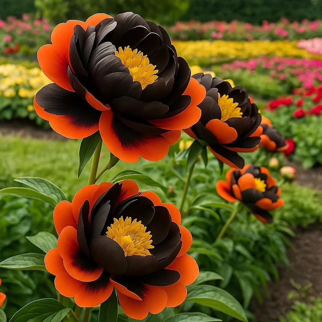 RoyalPetal – Luxury Garden Peonies – Orange soda / Starter Bundle (2 Plants)