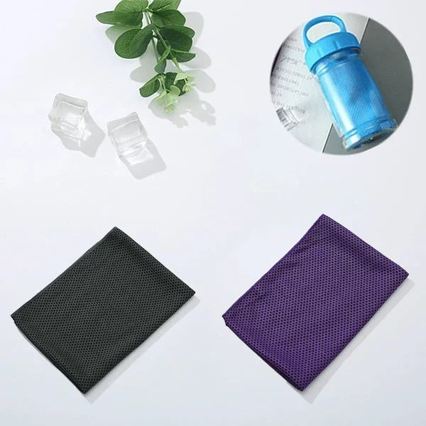 ChillWrap – Rapid Cooling Towel – Black / Purple