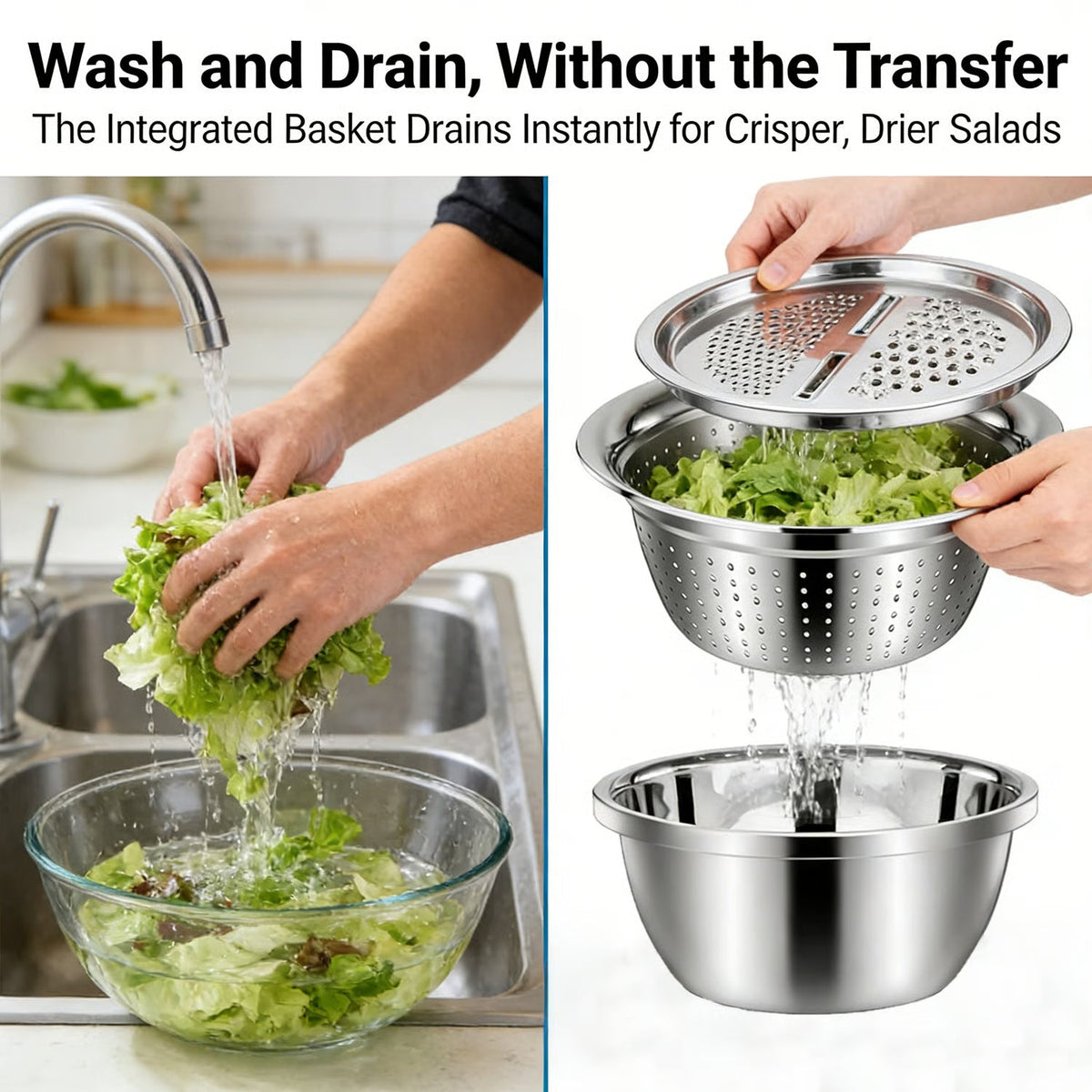 GrateCraft | 3-in-1 Stainless Steel Grater Bowl – image 9
