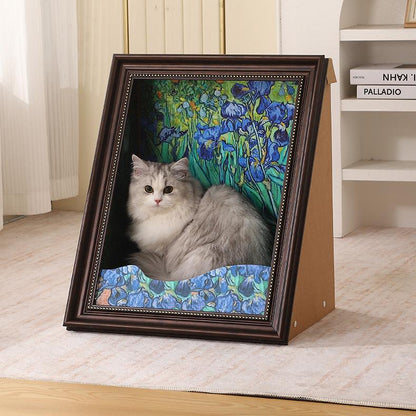 PurrfectArt – Mona Lisa Cat Scratcher Bed – C