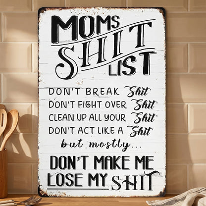 MamaRules – Rustic Funny Home Sign – S(6*8in)