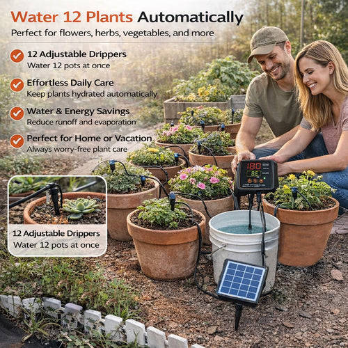 12-Plant Solar Drip Irrigation Kit – Buy 1