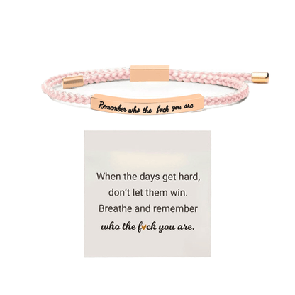 SoulSpeak – A Bracelet of Encouragement & Strength – Rose Gold / Pink