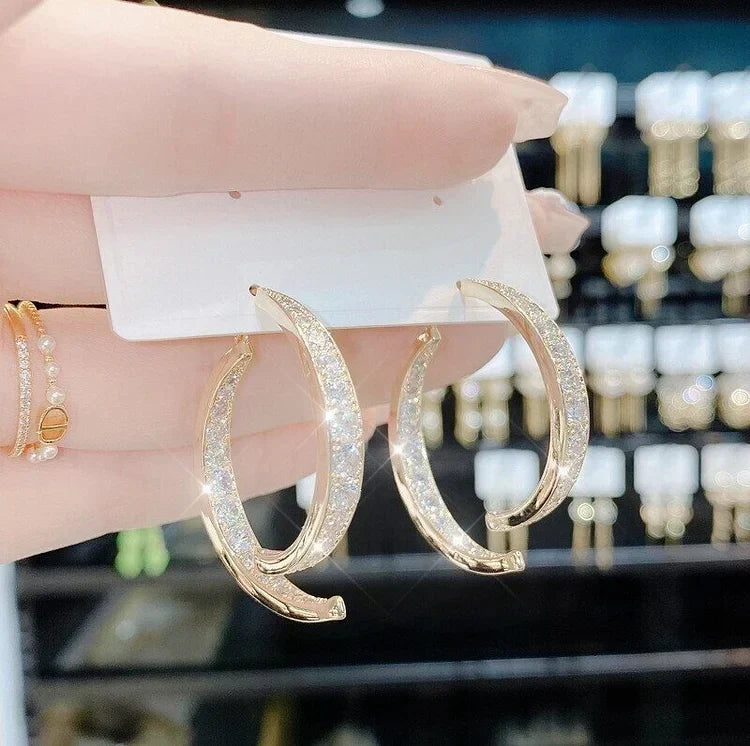 CelestiaCross - Statement Earrings – Gold / Without Gift Box